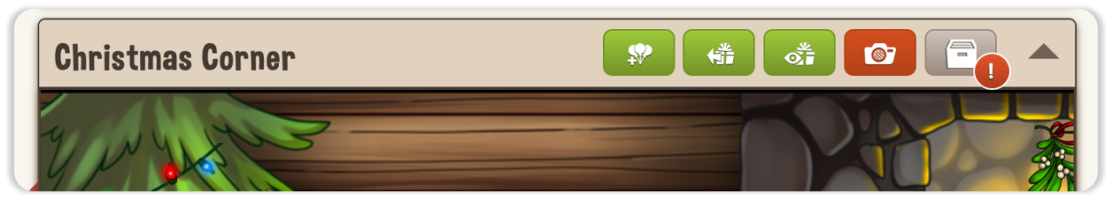 Screenshot of Christmas Corner Present Patch showing buttons