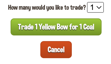 Screenshot of decoration trade-in dialog
